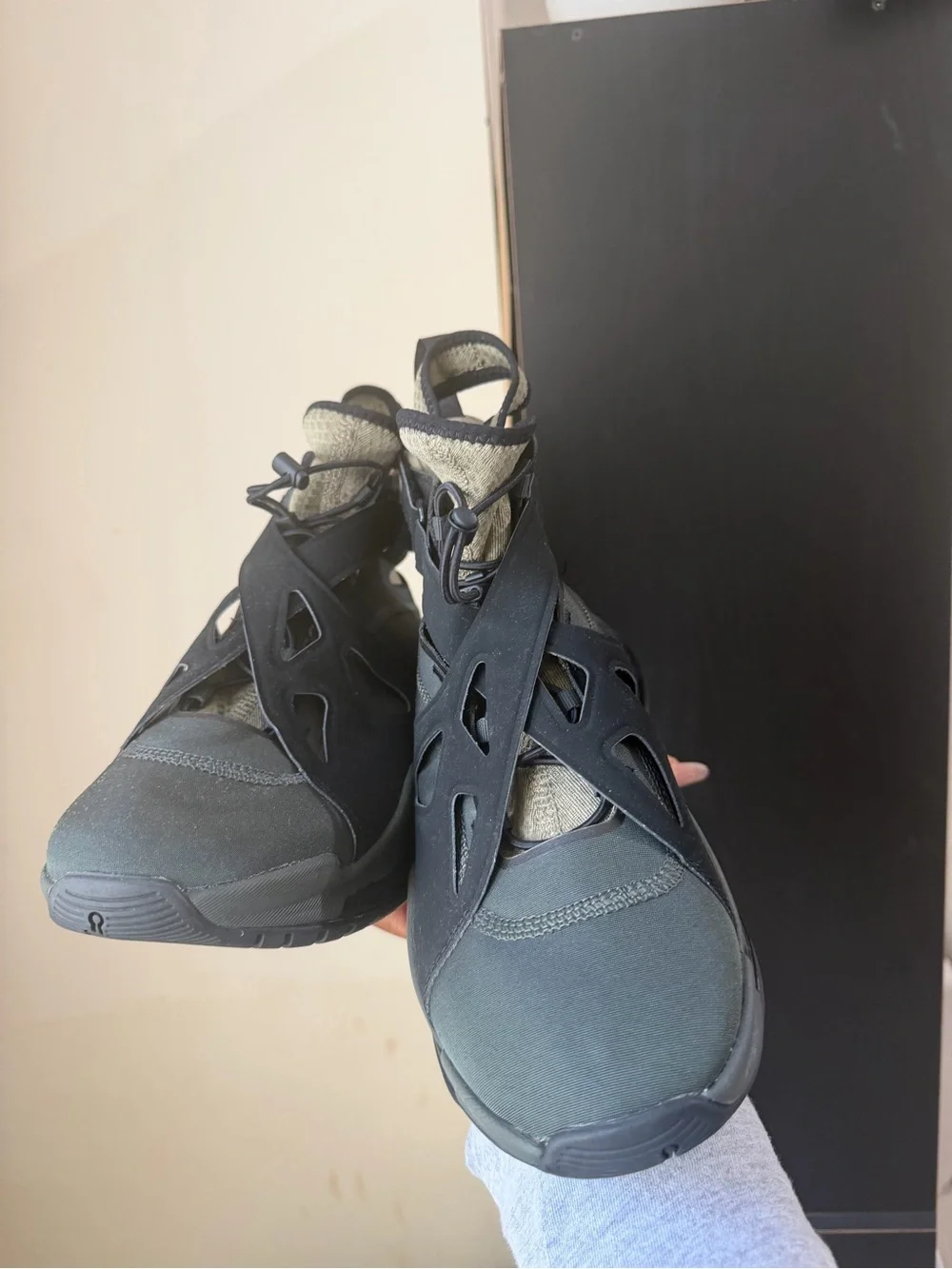 Jordan Mid-Top Sneakers in Black and Olive Green